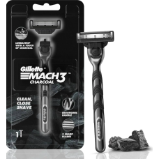 GILLETTE MACH3 CHARCOL SHAVING RAZOR